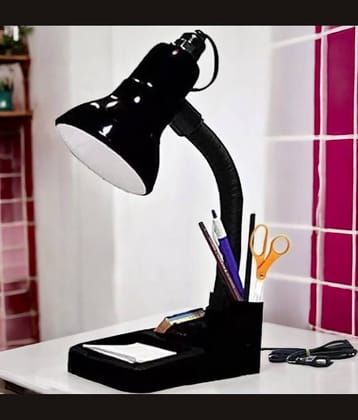 SPARKWORLD Black Study Table Lamp ( Pack of 1 )