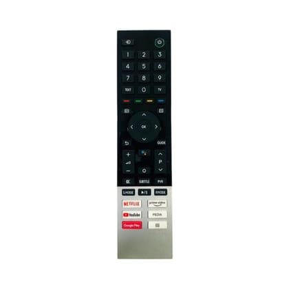 Remote No. 1231 (with Voice) with Netflix, YouTube, Prime Video Function, Compatible for Toshiba Smart TV LCD-LED Remote Control (Exactly Same Remote Will Only Work)