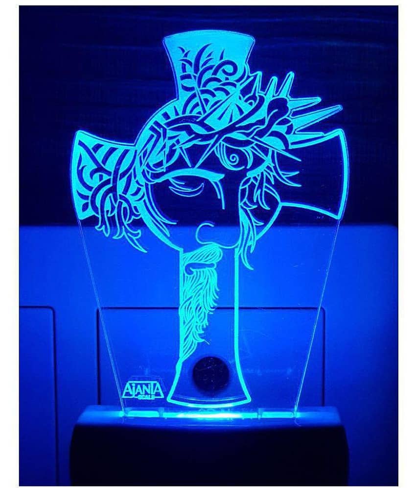SUPER AJANTA JESUS 2091 Night Lamp Multi - Pack of 1