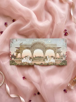 The Rajvana Pavilion Envelope – Elegant Modern Money Envelope for Stylish Gifting