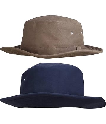 Zacharias Beige Plain Cotton Hats
