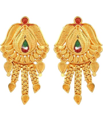 ADMIER Yellow Stud Earrings ( Pack of 1 )