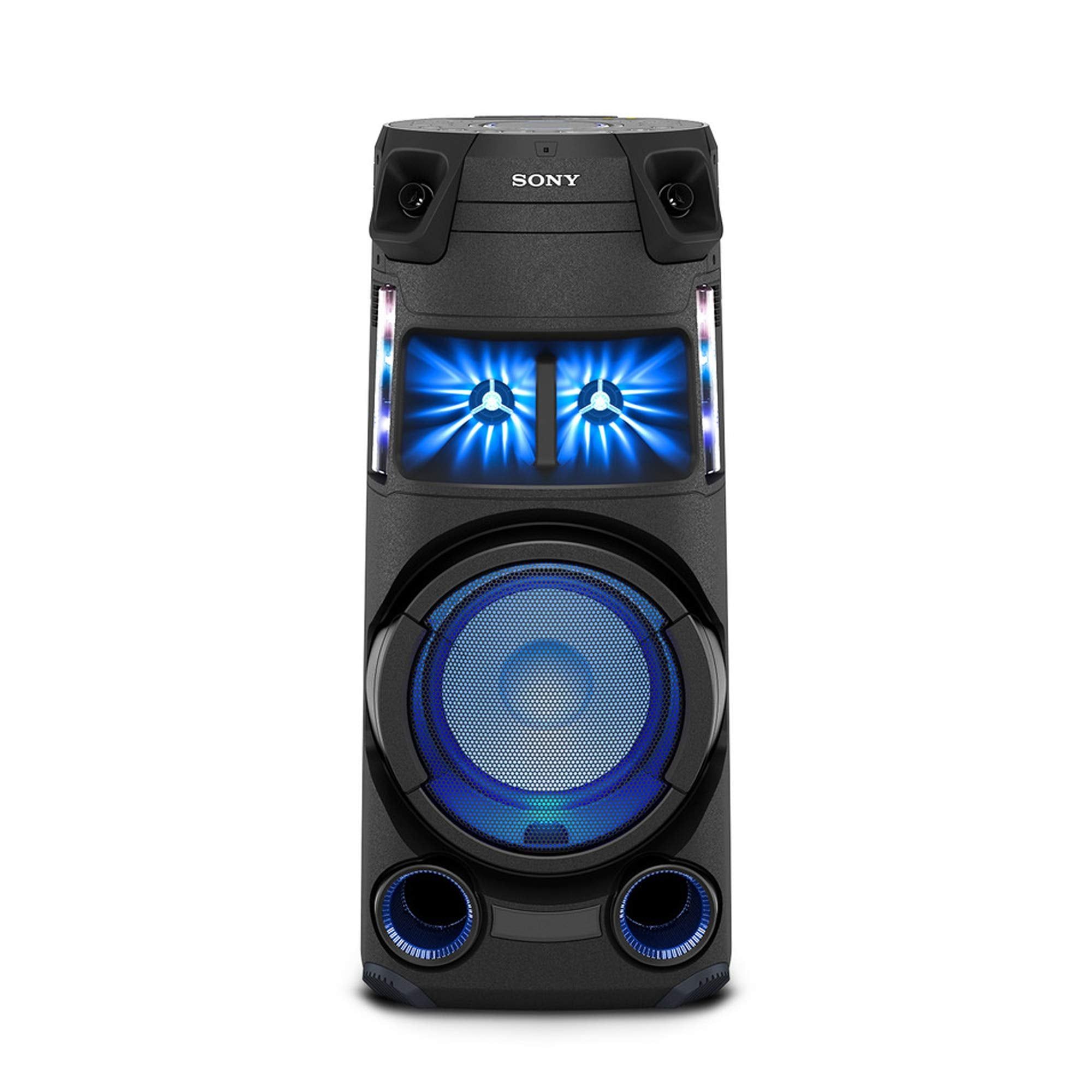 Sony MHC-V43D High Power Party Speaker with Bluetooth connectivity (Mic/Guitar, Jet Bass Booster, Gesture Control, USB, HDMI,CD/DVD) - Black Sony MHC-V43D High Power Party Speaker with Bluetooth connectivity (Mic/Guitar, Jet Bass Booster, Gesture Control