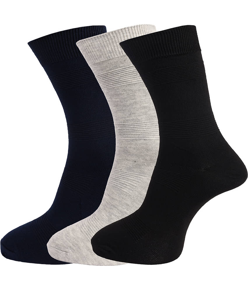 Dollar Multi Formal Full Length Socks Pack of 3