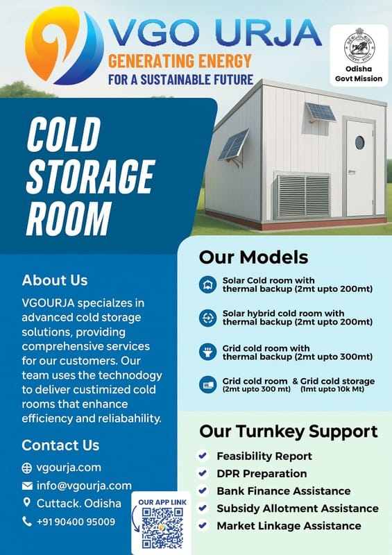 VGO URJA: Your Turnkey Provider for Customized Cold Storage Rooms