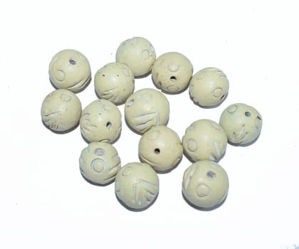Handmade Jewelry Making Clay Terracotta Beads ,CLY-001-Per Packet of 25 Pcs / 18 MM