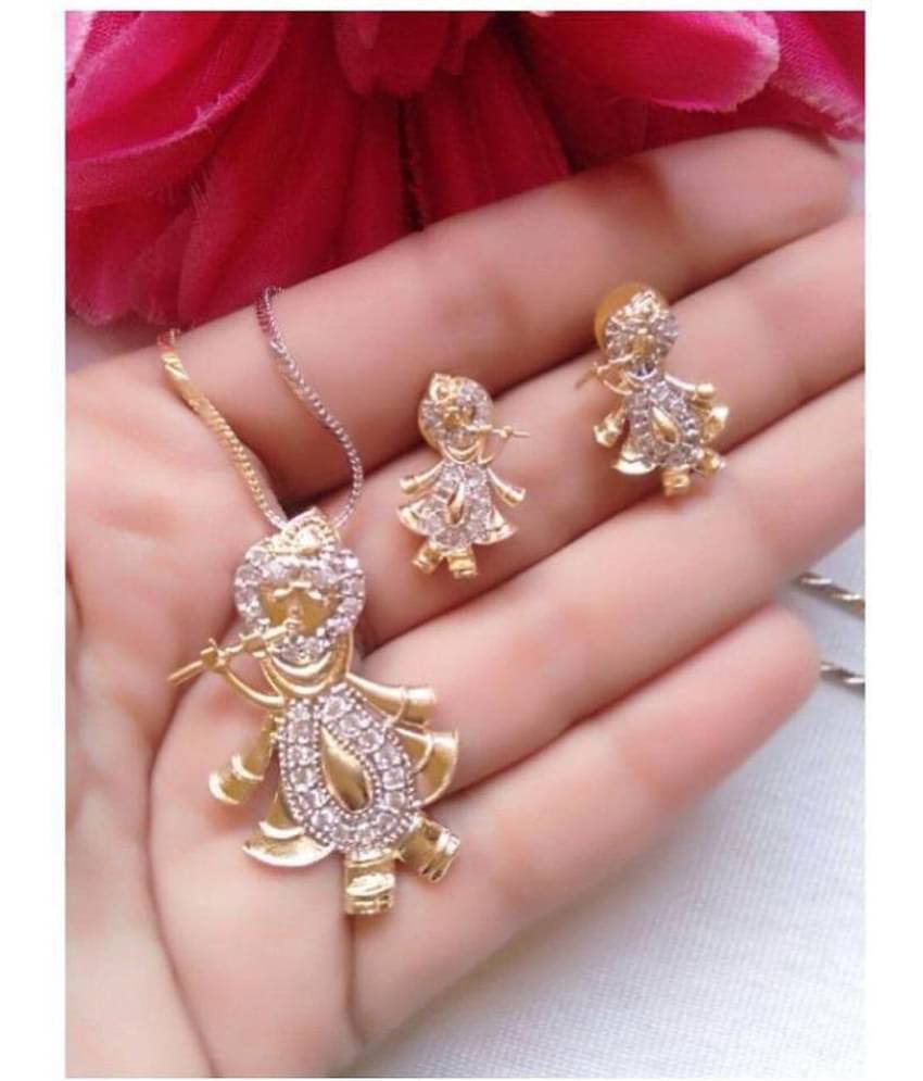 Sunhari Jewels - Golden Pendant set ( Pack of 1 )