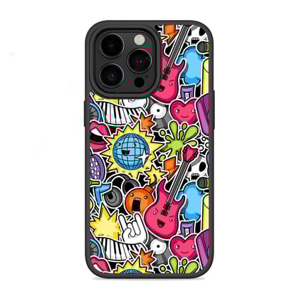 Music Pattern Art Mobile Bumper Cover