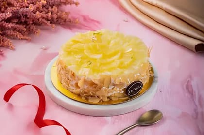 Eggless Pineapple Cake