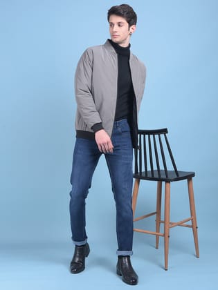 Grey Checked Reversible Jacket-M / Grey