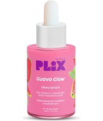 Plix - The Plant Fix  10% Vitamin C Guava Face Serum for Clear & Glowing Skin, 20 ml, Pack of 1
