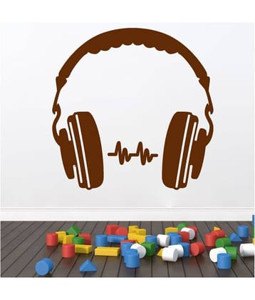 Decor Villa Headphone PVC Wall Stickers