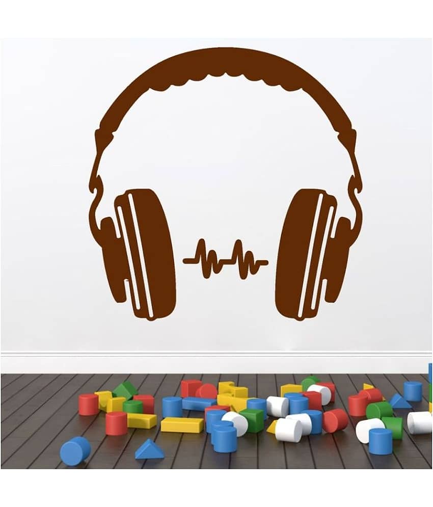 Decor Villa Headphone PVC Wall Stickers