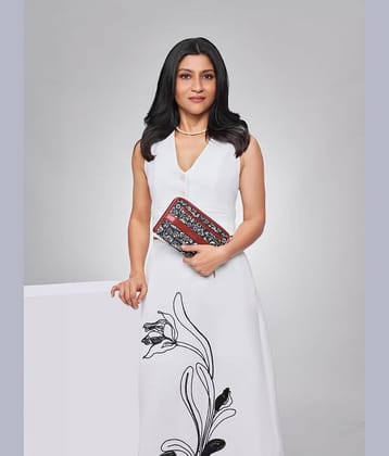 Zouk Jute Black Women's Zip Around Wallet ( Pack of 1 )