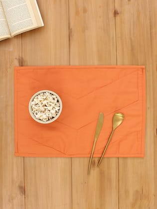 Karanji - Set Of 2 Placemats (Orange)-33X47cm / Orange / 0
