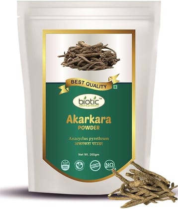 Biotic Akarkara Roots Powder - Pellitory Root Powder 200 gm
