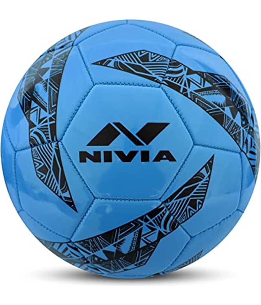 Nivia - Blue Rubber Football ( Pack of 1 )