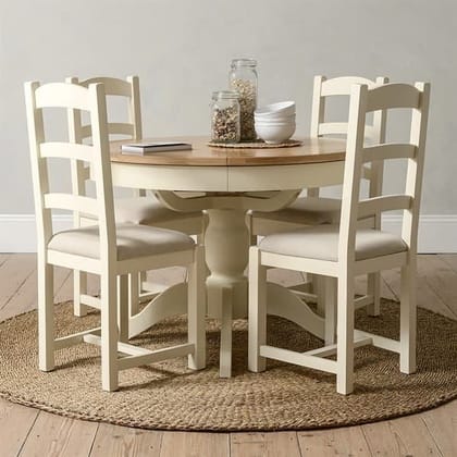 Wooden Round Dining Table with 4 Chair