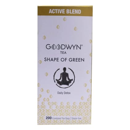 Goodwyn Authentic Assam Green Tea (200 Tea Bags) | From Own Tea Estates | 100% Natural | Plastic Free Tea Bags | Low Caffeine Non Bitter | Rich in Antioxidants