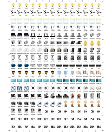 Switch ID Sticker Clear Vinyl Labels for Home Office Electric Board Appliances Switch Sticker Lables for White Switchboard  1 pc
