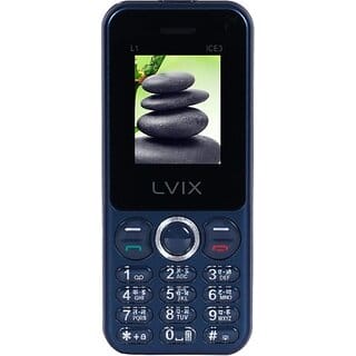 Lvix L1 Ice 3 (Dual Sim, 4.5 Cm (1.77 Inch) Display, 1000 Mah Battery, Blue)