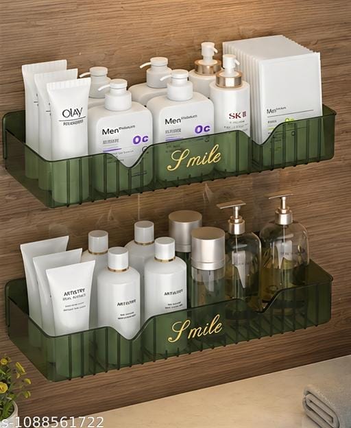Bathroom Shelf Wall Adhesive Organizer Shower Storage Rack