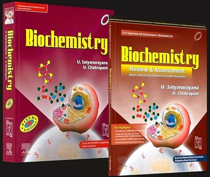 SET of Biochemistry, 6th Edition + Biochemistry Review & Assessment Includes MCQs, Clinical Case Studies, Viva/Short Questions, 1st Edition