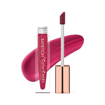 BANETION Color Candy/Matte Finish, 16 Hours Stay/Non-Transfer Lipstick |Waterproof Lipstick with Intense Hydration/8 m Volume (Intensily Pink)