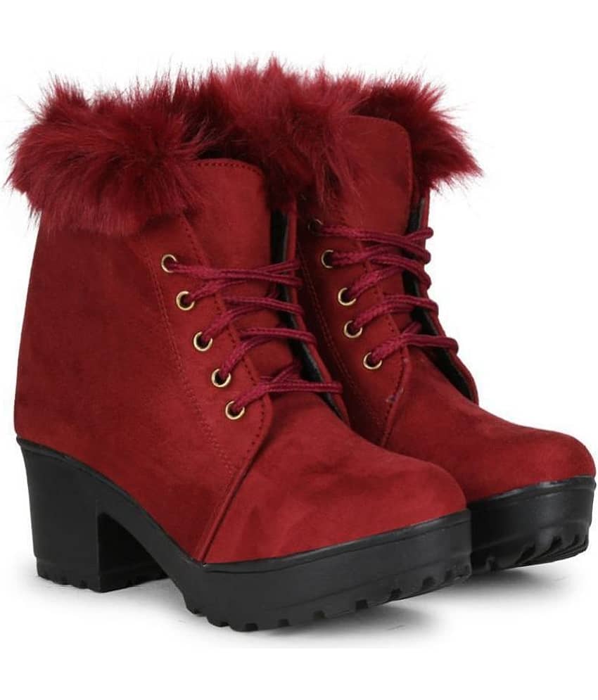 Commander Maroon Ankle Length Chukka Boots