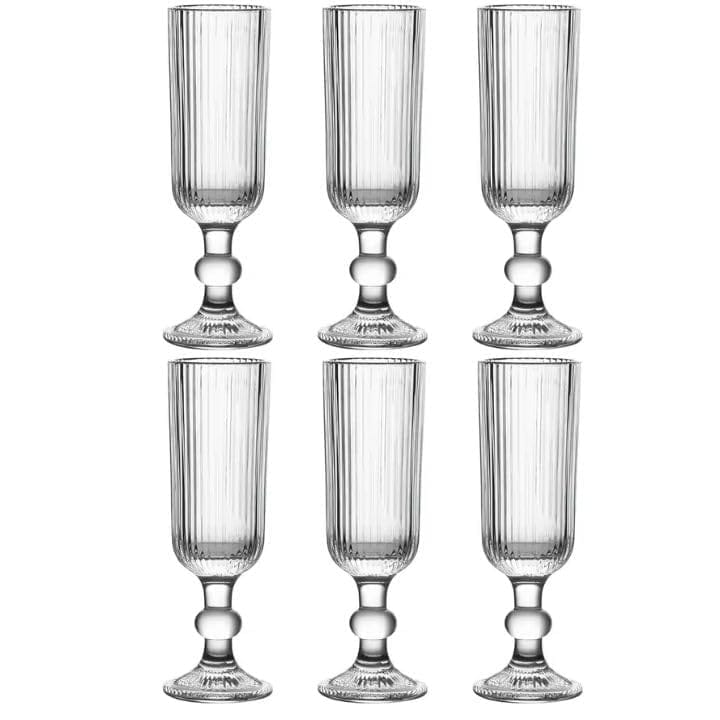 Wine Glasses | 150 ML | Premium, Champagne, Crystal, Vintage, Italian Glass Mug | Perfect for Home, Bar, Casino Party |