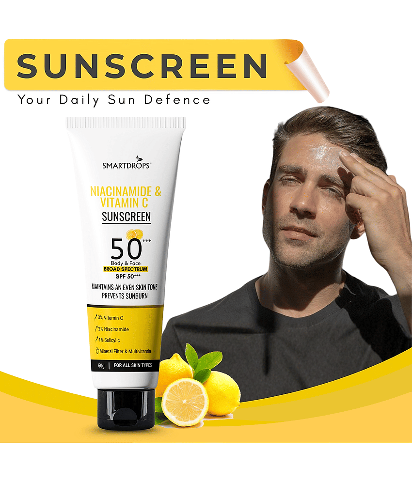 Smartdrops SPF 50 Sunscreen Cream For Dry Skin ( Pack of 1 )