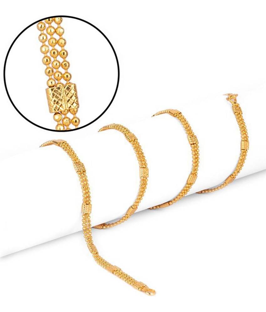 AanyaCentric Gold Plated Designer Necklace Jewellery Set Fashion Jewellery Imitation Brass Chain for Women Girls (Golden)