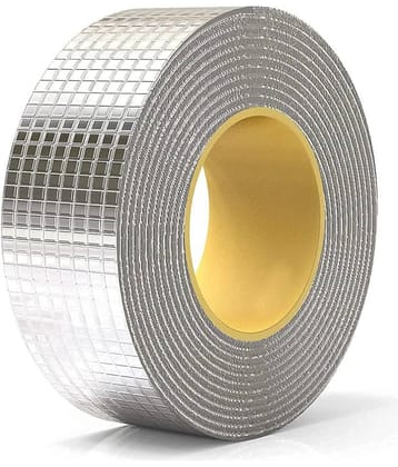Aluminium Foil Self adhesive UV Protection Waterproof Tape Suitable for Roof Leak, Surrface Crack, Window Sill Gap, Pipe Rupture, Buat Sealing,Home Rinovation. (Silver)
