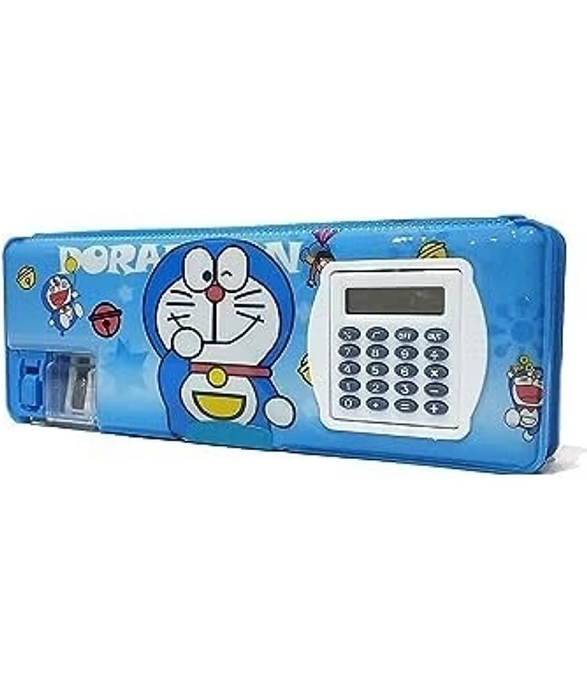 FREEDY Art Plastic Pencil Box – Durable Stationery Case for Kids & Students (Set of 1, Multicolor)