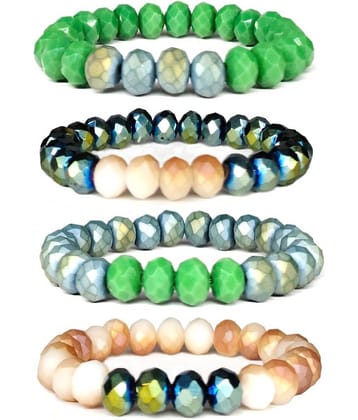 DAIVYA WELLNESS - Multicolor Bracelet ( Pack of 4 )