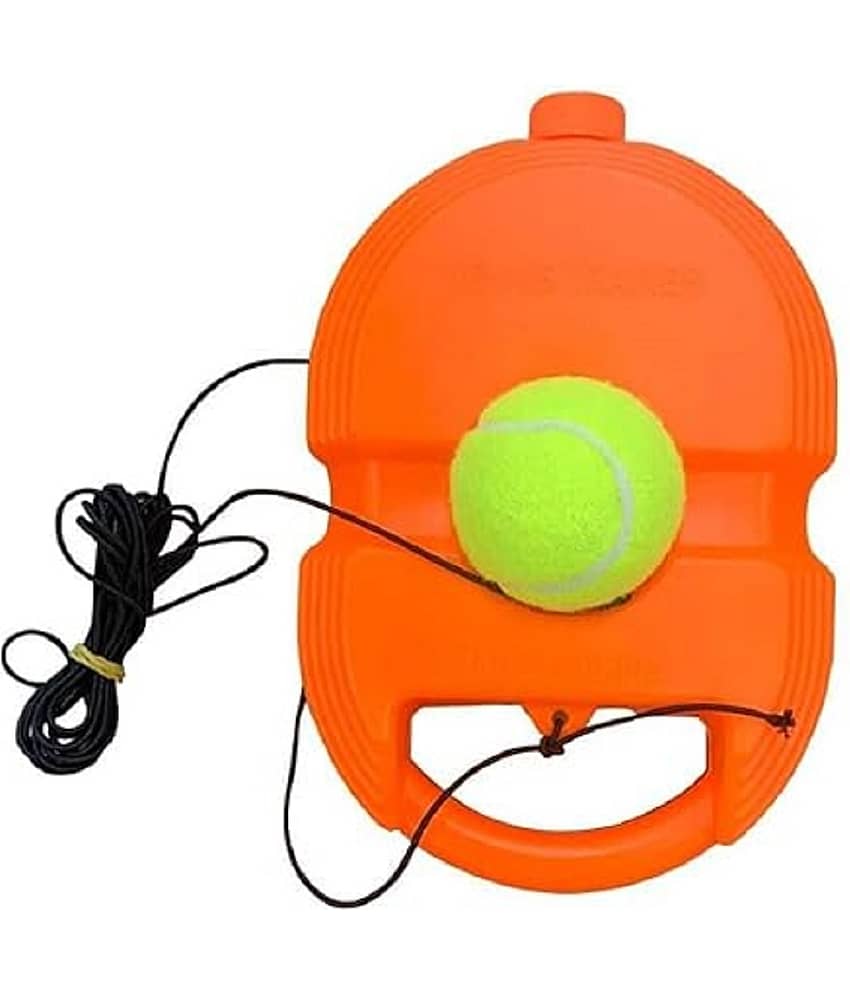 FEDIFU  Tennis Trainer Rebound Ball with String Solo Tennis Trainer Set Self Tennis Practice Ball with String Cricket Trainer Rebound Ball with Rope Fill Sand or Water