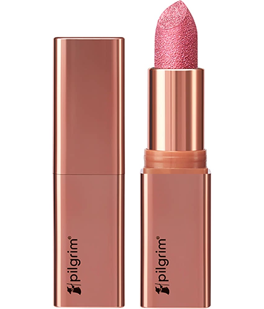 Pilgrim Pilgrim Glitter Lipstick My Habibi-07 Make Up,For All Skin Type,4.2G (pack Of 1)