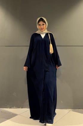 Classic Navy Blue Abaya-XX - Large