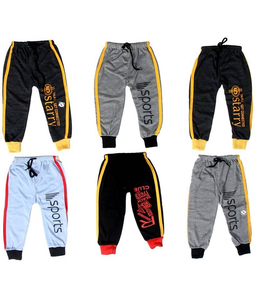 DIAMOND EXPORTER Pack of 6 Baby Boys Polyester Trackpant ( Multicolor )