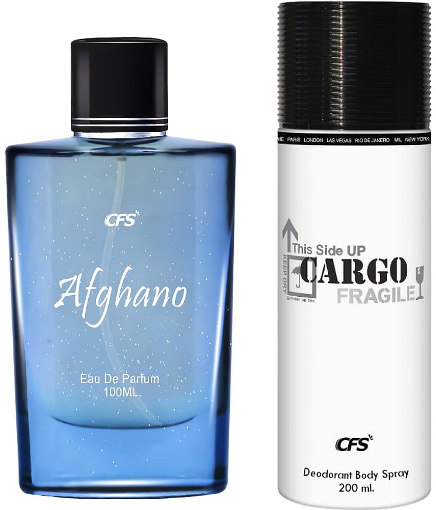 CFS Afghano EDP Long Lasting Perfume & Cargo White Deodorant Body Spray