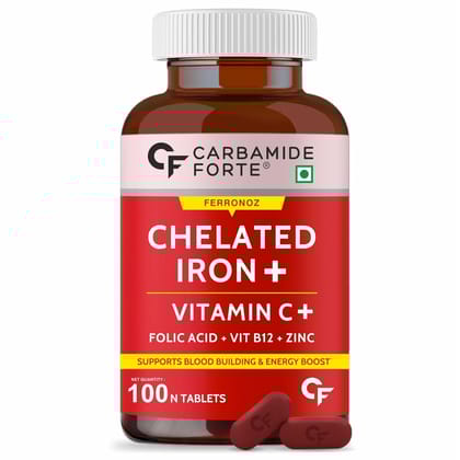Carbamide Forte Chelated Iron with folic acid, 100 tablets