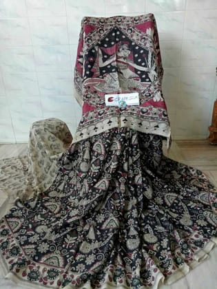 AWESOME LINEN COTTON PRINTED SAREE - 1993