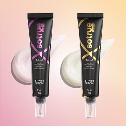 Illuminating Strobe Cream Combo | Pack of 2 Illuminating Strobe Cream Combo | Pack of 2 - Pink & Gold