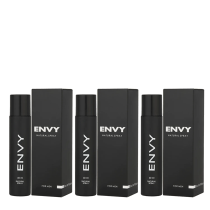 ENVY Natural Spray Black Perfume Pack of 3 -180ml