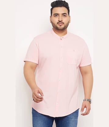 Club York Cotton Blend Regular Fit Solids Half Sleeves Men's Casual Shirt - Pink ( Pack of 1 )