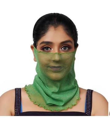 PENYAN Girls Green Cotton Headwraps For Summer ( Pack of 1 )