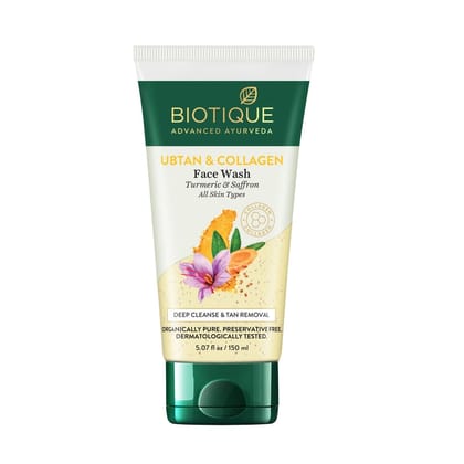 Biotique Ubtan & Collagen Face Wash 150ml