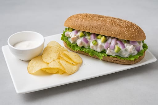 Freshly Made Smoked Chicken Sandwich