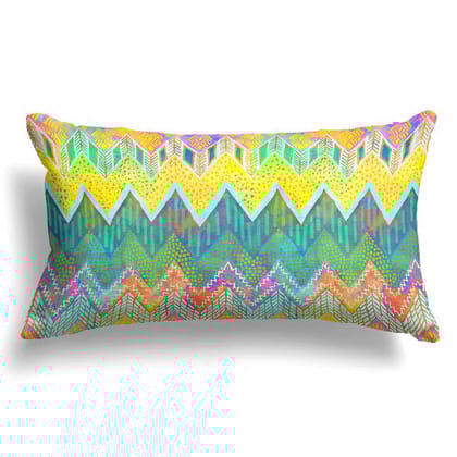 Designer Waves-Velvet Cushion / 20x12 / without