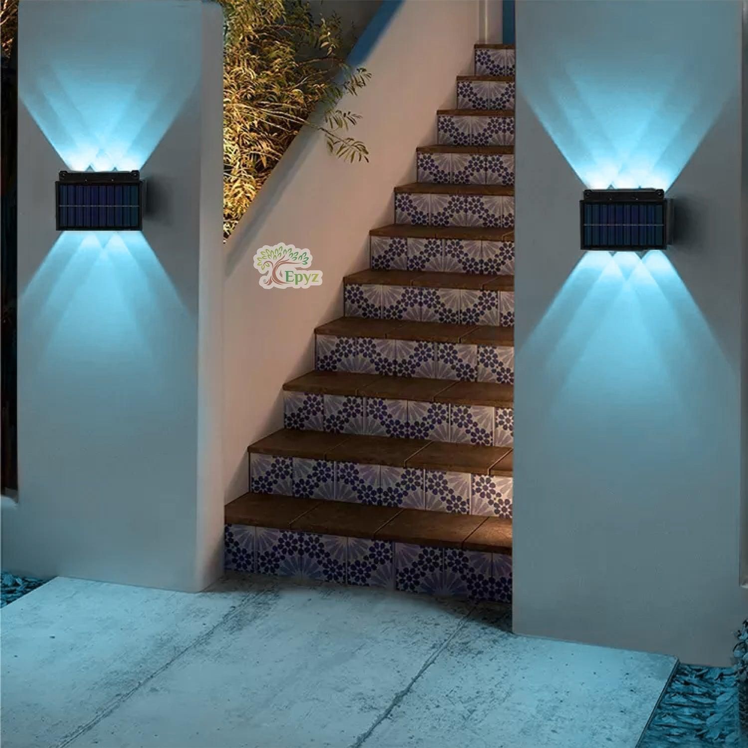 Solar Wall Lights Multi Color Lights